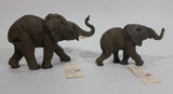 2002 Homco Home Interiors Elephant Mother and Baby Elephant Wildlife Figurine Sculptures Collectibles - Treasure Valley Antiques & Collectibles