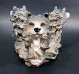 Wolf Wolves Three Headed Decorative Candle Holder Wildlife Collectible - Treasure Valley Antiques & Collectibles