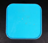 Rare Vintage 1970s Melody Disney Mickey Mouse "He Is The Super Hero" Blue and White Tin Metal Coin Bank