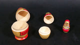 Vintage U.S.S.R Soviet Union Russian Wooden Nesting Dolls Set of 3