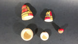 Vintage U.S.S.R Soviet Union Russian Wooden Nesting Dolls Set of 3