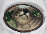 1994 Bradford Exchange "The Wolf" First Issue in "Faces of the Wild" 3D Decorative Collector Plate Hanging with Certificate of Authenticity