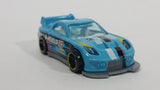 2012 Hot Wheels Thrill Racers Race Course 24 / Seven Light Blue Die Cast Toy Race Car Vehicle - Treasure Valley Antiques & Collectibles