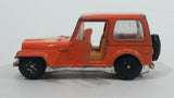 Vintage Jeep CJ-7 Orange Die Cast Toy Car Vehicle with Opening Doors - Treasure Valley Antiques & Collectibles