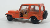 Vintage Jeep CJ-7 Orange Die Cast Toy Car Vehicle with Opening Doors - Treasure Valley Antiques & Collectibles
