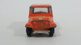 Vintage Jeep CJ-7 Orange Die Cast Toy Car Vehicle with Opening Doors - Treasure Valley Antiques & Collectibles