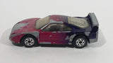 1997 Matchbox Ferrari F40 Purple to Blue Die Cast Toy Dream Car Vehicle