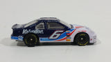 1994 Racing Champions Ford Cummins Nascar #6 Valvoline Mark Martin White Blue Toy Race Car Vehicle 1:64 Scale - Treasure Valley Antiques & Collectibles
