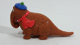 Vintage Sesame Street Snuffleupagus Character Applause PVC Figure 4 1/4" Long