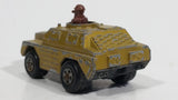 1973 Lesney Products Matchbox Rolamatics Stoat Yellow Brown Gold No. 28 Toy Car Army Military Scout Lookout Vehicle - Treasure Valley Antiques & Collectibles