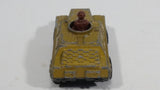 1973 Lesney Products Matchbox Rolamatics Stoat Yellow Brown Gold No. 28 Toy Car Army Military Scout Lookout Vehicle - Treasure Valley Antiques & Collectibles
