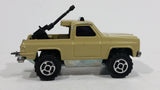 Vintage Majorette Depanneuse No. 228 Tan Beige Die Cast Military Army Truck Mounted Gun Toy Car Vehicle - Treasure Valley Antiques & Collectibles