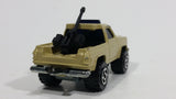 Vintage Majorette Depanneuse No. 228 Tan Beige Die Cast Military Army Truck Mounted Gun Toy Car Vehicle - Treasure Valley Antiques & Collectibles