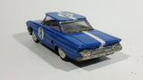 Vintage Classic Blue Muscle Car #8 Wind Up Tin Toy Car Vehicle - Working - Treasure Valley Antiques & Collectibles