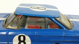 Vintage Classic Blue Muscle Car #8 Wind Up Tin Toy Car Vehicle - Working - Treasure Valley Antiques & Collectibles