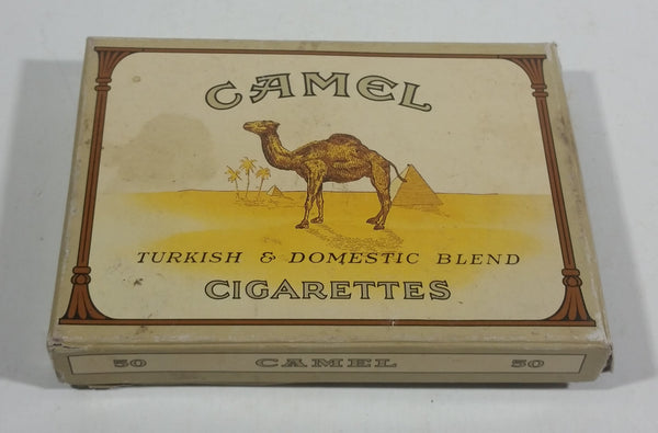Vintage Camel Turkish & Domestic Blend 50 Cigarettes Paper Smoke Package Tobacciana Collectible