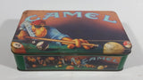 1992 Camel Joe's Cigarettes Smokes Billiards Pool Hinged Tin Metal Container Tobacco Collectible