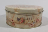 L'effleur Bath and Shower Gel Baby Angels and Floral Decorative Round Metal Tin Container - Treasure Valley Antiques & Collectibles