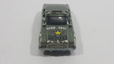 1989 Hot Wheels Color Racers Highway Patrol Dodge Monaco Dark Army Green Die Cast Toy Car Police Star Taxi Emergency Vehicle