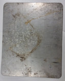 Authentic Original 29 3/4" x 23 1/2" Street Roadway Black and White Metal Crossing Crosswalk Sign