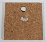 Very Pretty Blue Butterfly on Green Leaves High Gloss 4" x 4" Ceramic Trivet Wall Hanging