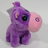 Wild Republic Li'l Sweet and Sassy Wild Grape Purple Hippopotamus Hippo Stuffed Toy Plushy New with Tags