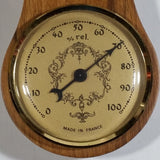 Vintage Fisher Nautical Style Wooden Barometer Weather Station