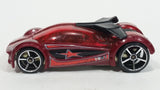 2007 Hot Wheels Track Stars Iridium Dark Red Die Cast Toy Car Vehicle - Treasure Valley Antiques & Collectibles