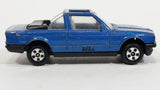 Vintage Unknown Brand BMW 323L Cabriolet Blue Die Cast Toy Car Vehicle Made in Hong Kong