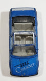 Vintage Unknown Brand BMW 323L Cabriolet Blue Die Cast Toy Car Vehicle Made in Hong Kong