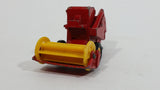 Vintage Lesney Products Matchbox Series No. 65 Claas Combine Harvester Red Die Cast Toy Farming Machinery Equipment Vehicle
