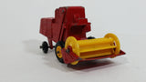 Vintage Lesney Products Matchbox Series No. 65 Claas Combine Harvester Red Die Cast Toy Farming Machinery Equipment Vehicle