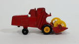 Vintage Lesney Products Matchbox Series No. 65 Claas Combine Harvester Red Die Cast Toy Farming Machinery Equipment Vehicle