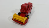 Vintage Lesney Products Matchbox Series No. 65 Claas Combine Harvester Red Die Cast Toy Farming Machinery Equipment Vehicle