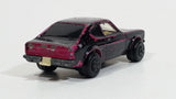 Vintage 1970 Lesney Products Matchbox Superfast Ford Capri Magenta Pink Painted Black No. 54 Die Cast Toy Car Vehicle with Opening Hood