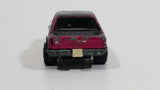 Vintage 1970 Lesney Products Matchbox Superfast Ford Capri Magenta Pink Painted Black No. 54 Die Cast Toy Car Vehicle with Opening Hood