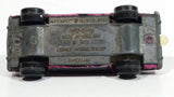 Vintage 1970 Lesney Products Matchbox Superfast Ford Capri Magenta Pink Painted Black No. 54 Die Cast Toy Car Vehicle with Opening Hood