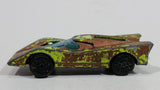 Vintage 1970s TinToys W.T. 238A "Red Shadow" Lime Green Die Cast Toy Sports Car Vehicle - Hong Kong