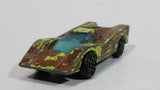 Vintage 1970s TinToys W.T. 238A "Red Shadow" Lime Green Die Cast Toy Sports Car Vehicle - Hong Kong