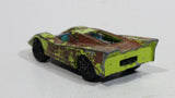 Vintage 1970s TinToys W.T. 238A "Red Shadow" Lime Green Die Cast Toy Sports Car Vehicle - Hong Kong