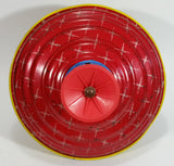 Vintage LBZ West German Tin Spinning Top Toy Carousel Kids