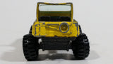Vintage Yatming Jeep 4x4 Yellow No. 1092 Die Cast Toy Car Vehicle
