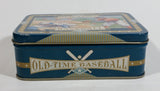 Vintage 1970s Old-Time Baseball Metal Tin Container Sports Collectible