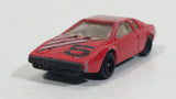 Vintage Unknown Brand Lotus #5 Red Die Cast Toy Exotic Car Vehicle