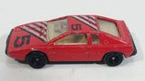 Vintage Unknown Brand Lotus #5 Red Die Cast Toy Exotic Car Vehicle