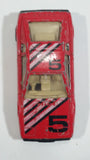 Vintage Unknown Brand Lotus #5 Red Die Cast Toy Exotic Car Vehicle