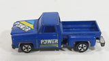 Vintage Universal Products "Power" Chevy Stepside Truck Blue Die Cast Toy Car Vehicle Made in Hong Kong