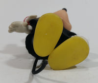 Vintage Mickey Mouse Graduation with Diploma and Cap 5" Tall Plastic Rubber Toy Figurine with Clothing