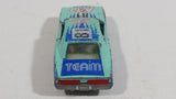 Vintage Yatming Dodge Charger Teal Blue #81 Auto Team No. 1081 Die Cast Toy Car Vehicle with Opening Doors - Made in Hong Kong