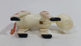 Vintage 1967 Fisher Price Little People Farm Brown Spotted White Cow Hong Kong